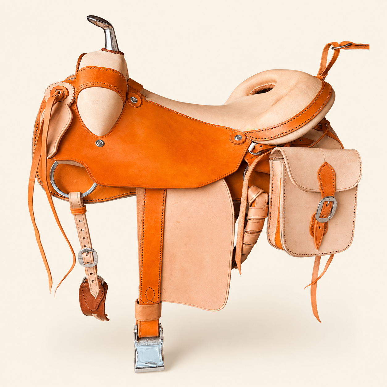 Silla Chaparral Color Natural y cuero Roble
